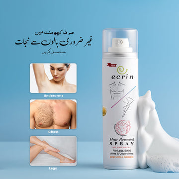 Ecrin Hair Removal Foaming Spray - Advance Formula with Refreshing Fragrance (200ml)