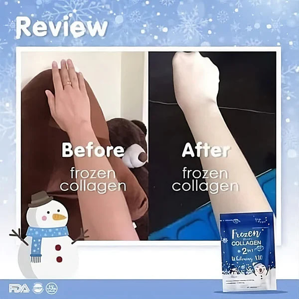 Frozen Collagen Plus+ 2 in 1 Whitening x10 (60 Caps) for Brightening and Tightening Your Skin