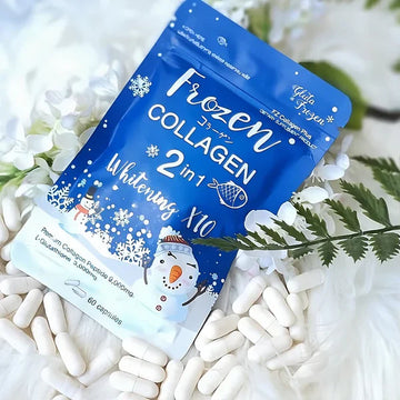 Frozen Collagen Plus+ 2 in 1 Whitening x10 (60 Caps) for Brightening and Tightening Your Skin